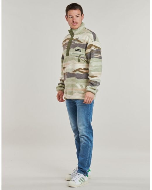 Columbia Fleecepullover Helvetia Ii Printed Half Snap Fleece in Gray für Herren
