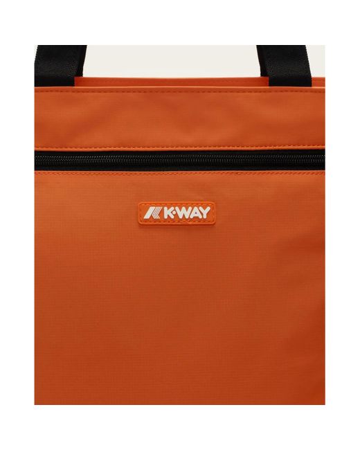 Sac à main Sac shopping Ellliant avec maxi poche K-Way en coloris Orange
