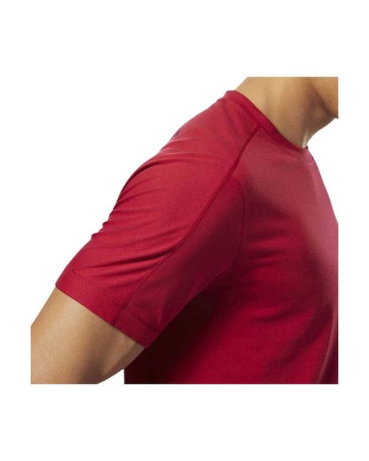 Reebok T-Shirt Korte Mouw Speedwick in het Red voor heren