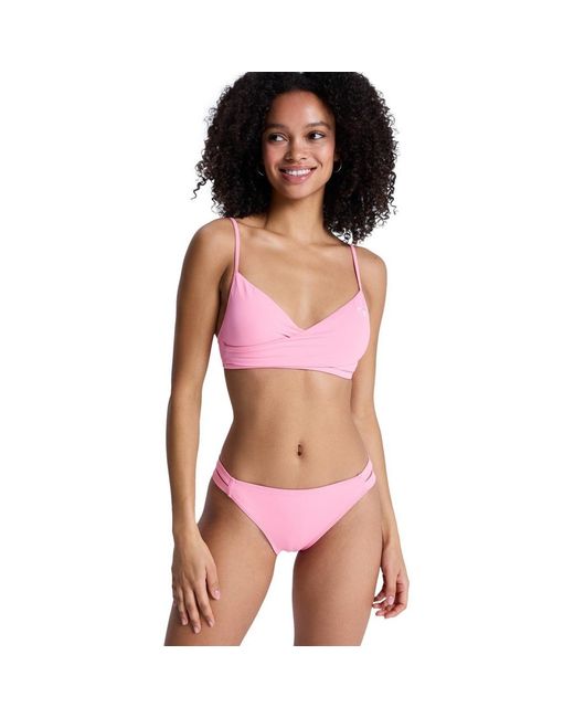 Maillots de bain Solid Essentials Wrap Bra Roxy en coloris Pink