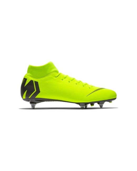 Nike Mercurial Superfly 6 VI SG Volt Black Metal Studs.