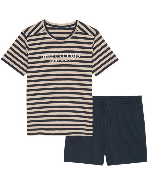 Pyjamas / Chemises de nuit Schlafanzug Pyjama Marc O' Polo pour homme en coloris Black