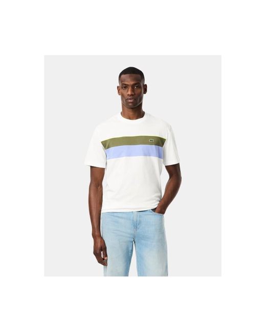 T-shirt TH5890 Lacoste pour homme en coloris White