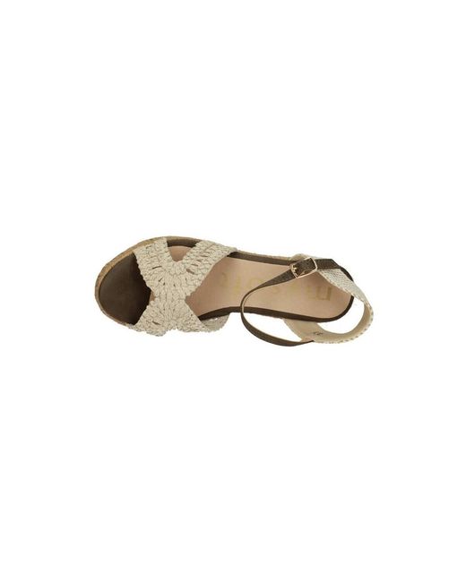 Espadrilles Mysoft en coloris Metallic