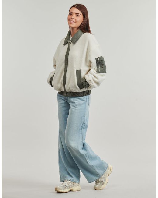 ONLY Gray Damen-Jacke Onlsiena Teddy Mix Jacket