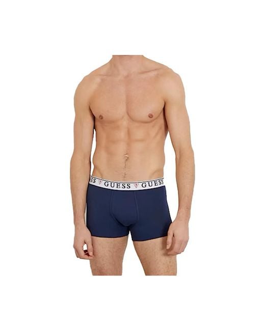 Boxers Pack x3 triangle G Guess pour homme en coloris Blue