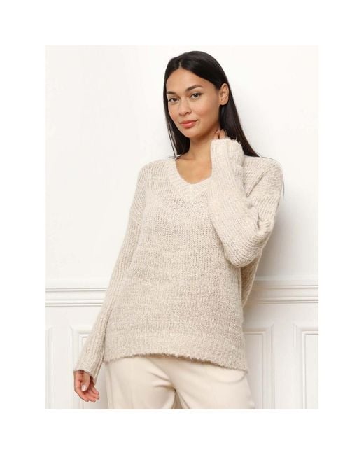 Pull Pulls Pour Femme La Modeuse en coloris Natural