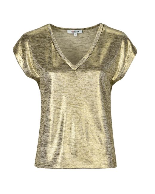 Morgan T-Shirt Korte Mouw Daya1 in het Metallic
