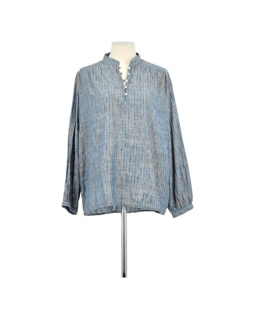 Blouses Blouse en coton bleue Des Petits Hauts en coloris Blue