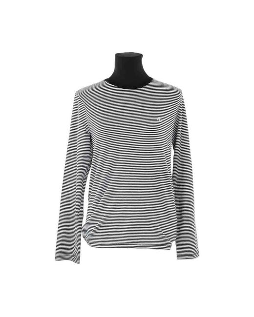 T-shirt Pull en coton noir Anine Bing en coloris Gray