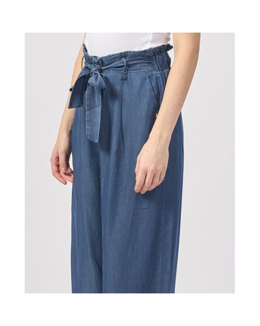Pantalon Pantalon pour avec ceinture Yes Zee en coloris Blue