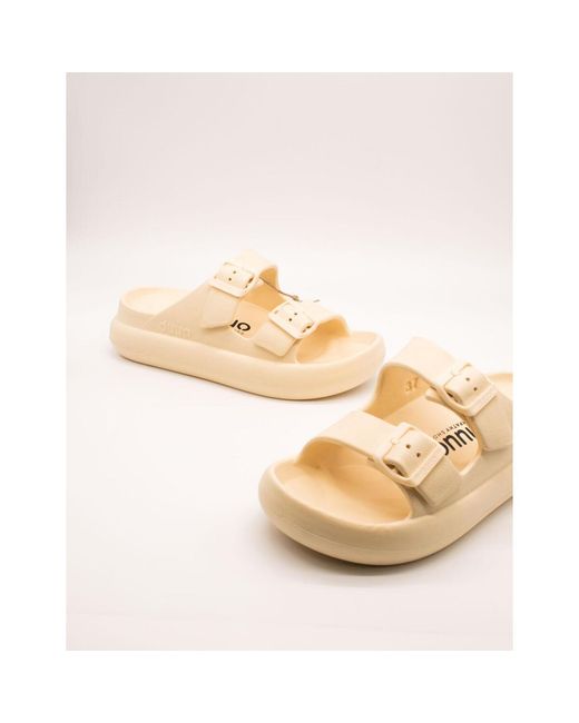 Sandales compensées D891013 Eva Curvi Duo en coloris Natural