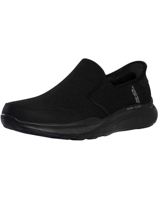 Baskets basses Baskets Equalizer 5.0 à enfiler et coupe décontractée Skechers pour homme en coloris Black