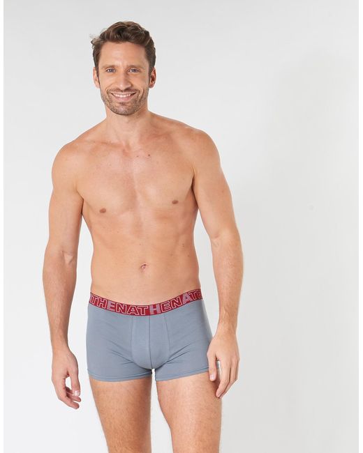Athena Boxers Basic Color in het Red voor heren