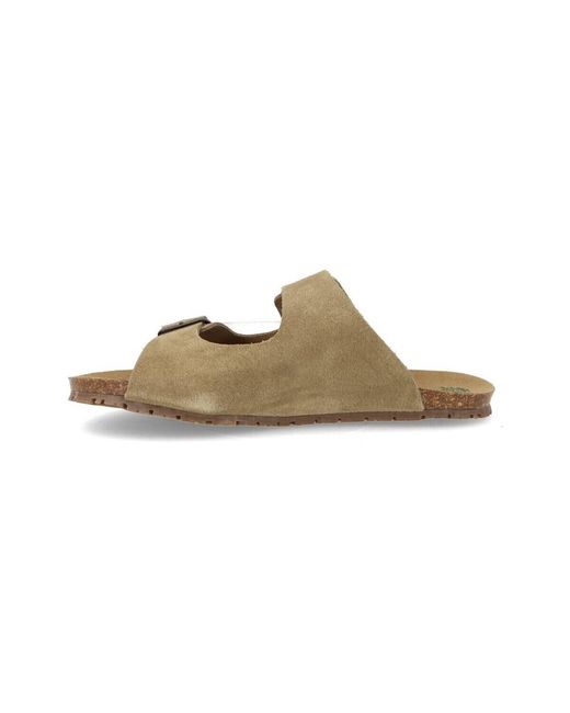 Claquettes Interbios en coloris Brown
