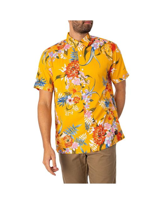 Chemise Chemise hawaïenne à manches courtes Superdry pour homme en coloris Yellow