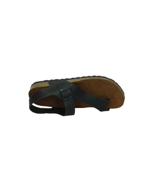 Sandales plates Interbios pour homme en coloris Black