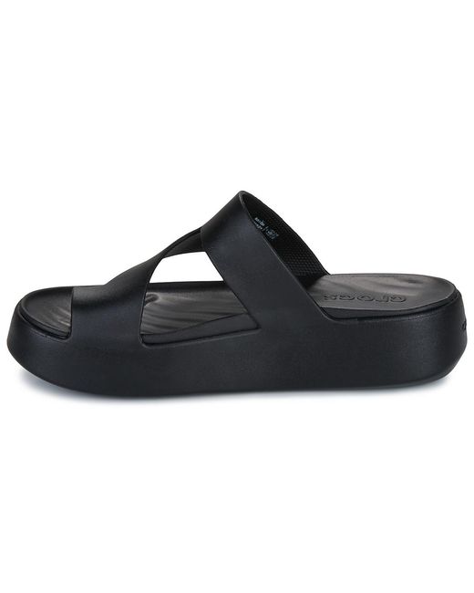 CROCSTM Black Zehentrenner Getaway Platform Toe Loop