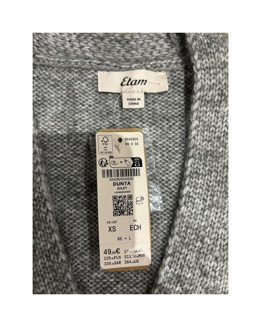 Gilet Cardigan XS Etam en coloris Blue