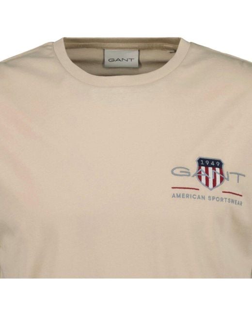 T-shirt T-shirt Paquet de 1 Regular Archive Shield EMB Gant pour homme en coloris Natural