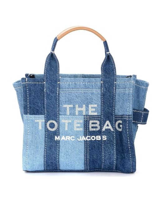 Sac The The Denim Mini Tote Bag bleu Sac à main Marc Jacobs en coloris