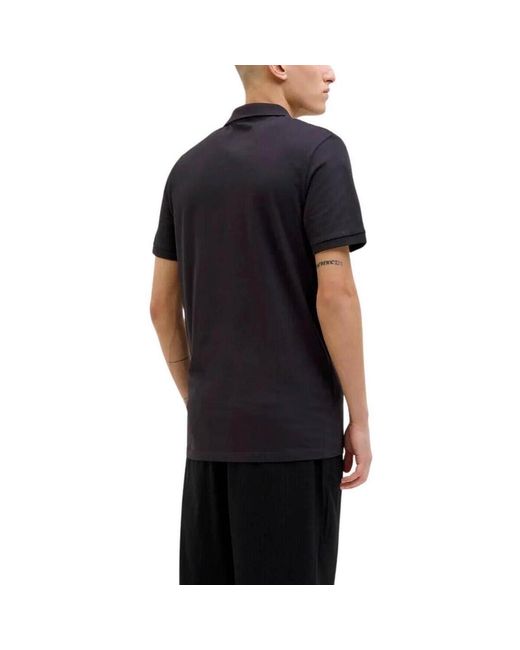 Jack & Jones Polo Shirt Korte Mouw in het Black voor heren