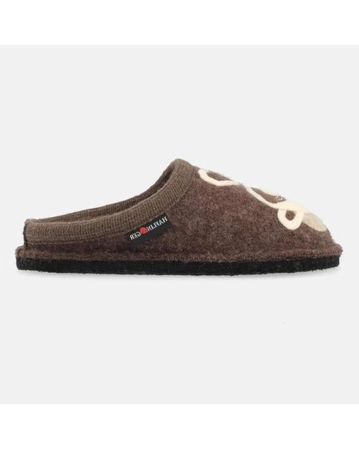 Chaussons HF-RUDI-cff-D Haflinger en coloris Brown