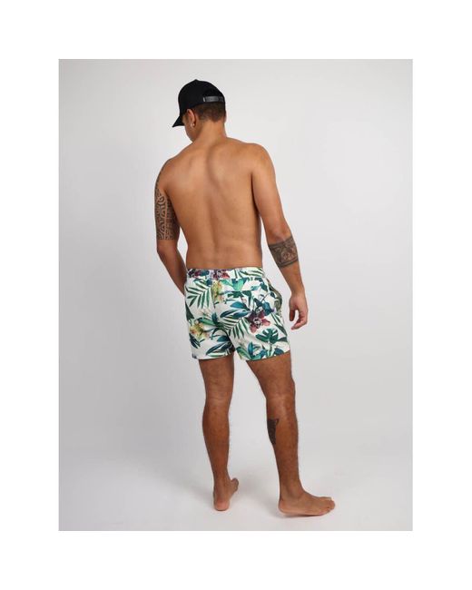Maillots de bain Volley short imprime floral Oxbow pour homme en coloris Green