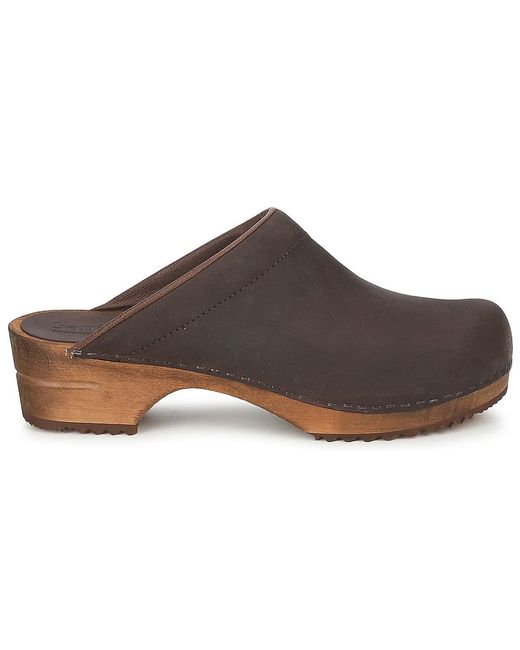 Sanita Brown Clogs chrissy open