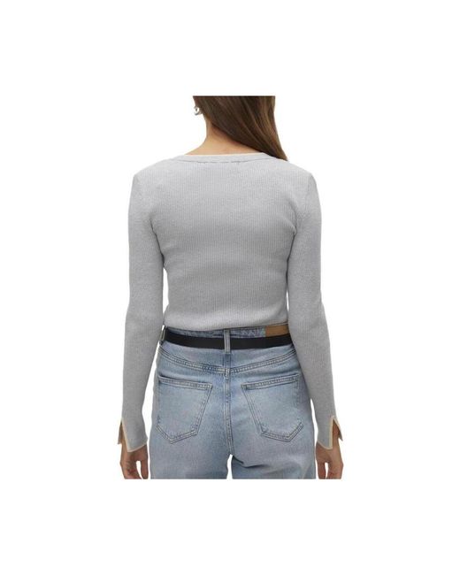 Pull Joan Vero Moda en coloris Gray