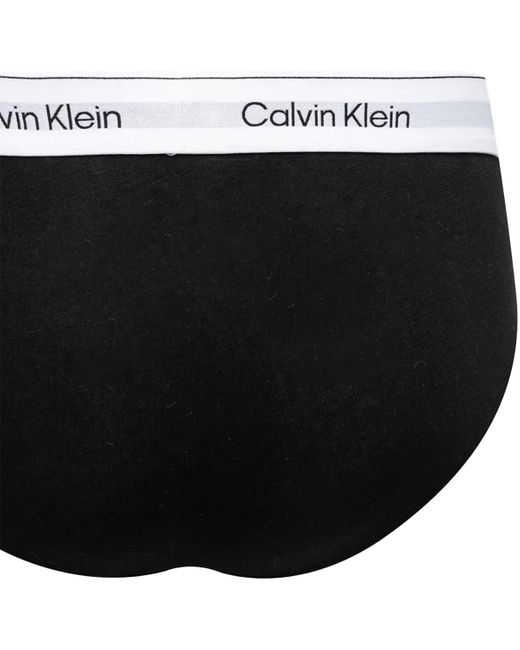 Caleçons HIP BRIEF 3PK LV00NB4388 Calvin Klein pour homme en coloris Black