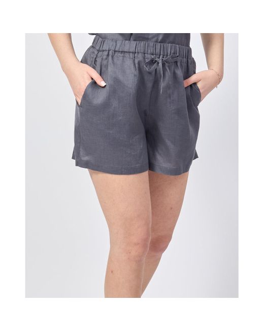 Short Short avec taille élastique et cordon de serrage Ecoalf en coloris Blue