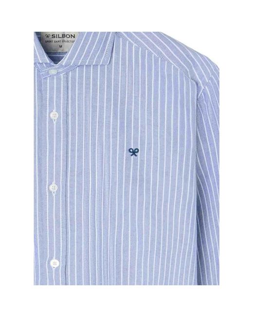 Chemise Silbon pour homme en coloris Blue