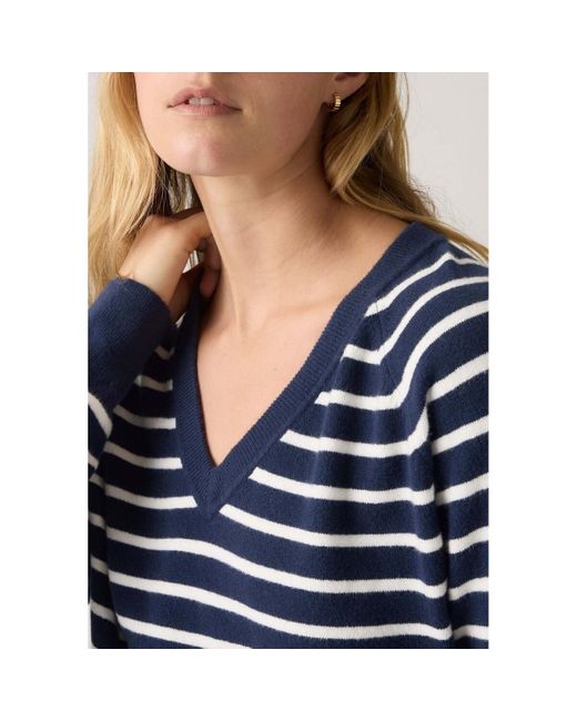 Pull Tara Vneck Pullover Parisienne Stripe Pe Levi's en coloris Blue
