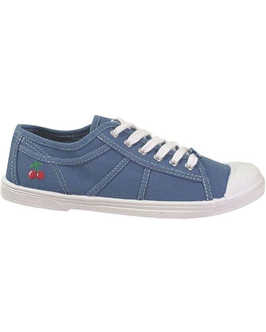 Baskets Basses Basic 02 Le Temps Des Cerises en coloris Blue