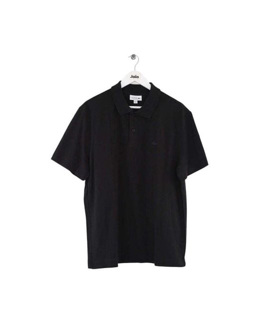 T-shirt Polo en coton Lacoste pour homme en coloris Black