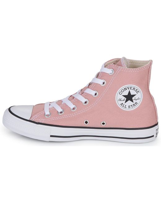 Baskets montantes CHUCK TAYLOR ALL STAR SEASONAL COLOR HI Converse en coloris Pink