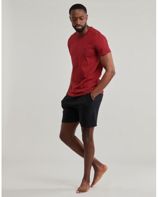 Emporio Armani T-Shirt Korte Mouw Endurance 2 P Cneck in het Red voor heren