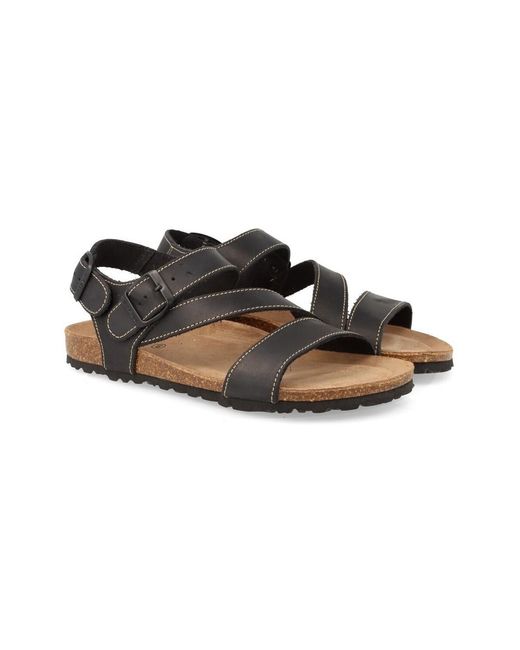 Sandales plates Interbios pour homme en coloris Brown