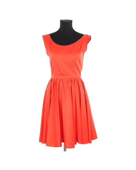Robe courte Robe en coton rouge Tara Jarmon en coloris Red