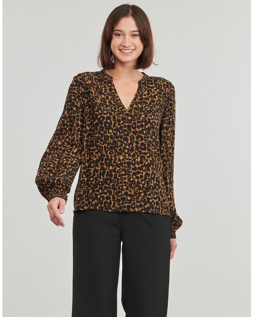 Blouses Vimosas Vila en coloris Brown