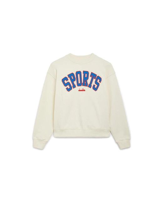 Diadora Sweater 179934_Crew_Legacy in het White