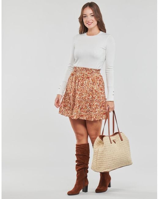 Pull Elinor Rn Ls Swtr Guess en coloris Gray