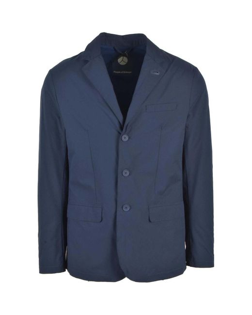 People Of Shibuya Blue Men's Blazer Jacket for men