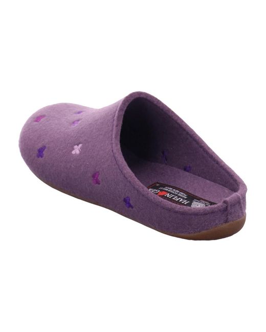 Chaussons Haflinger en coloris Purple