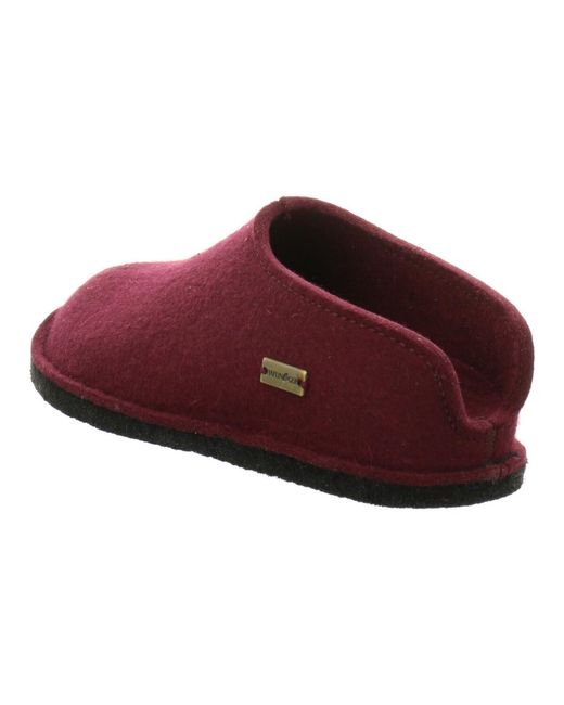 Chaussons Haflinger pour homme en coloris Red