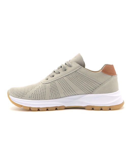 Baskets Bost sneaker laserata Grünland pour homme en coloris White