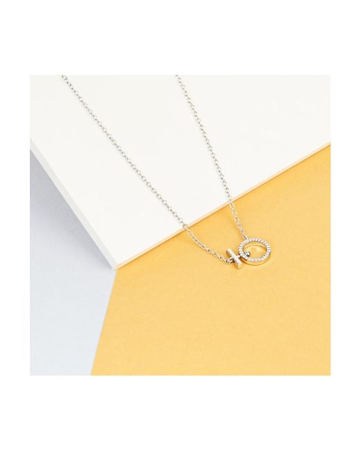 Collier Collier en argent 925/1000 et zircon Cleor en coloris Yellow