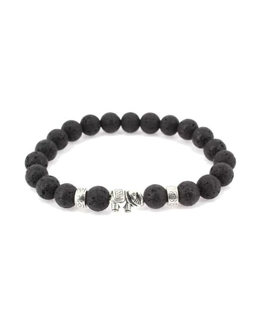 Bracelets Bracelet Pierres éléphant Clj Charles Le Jeune en coloris Black