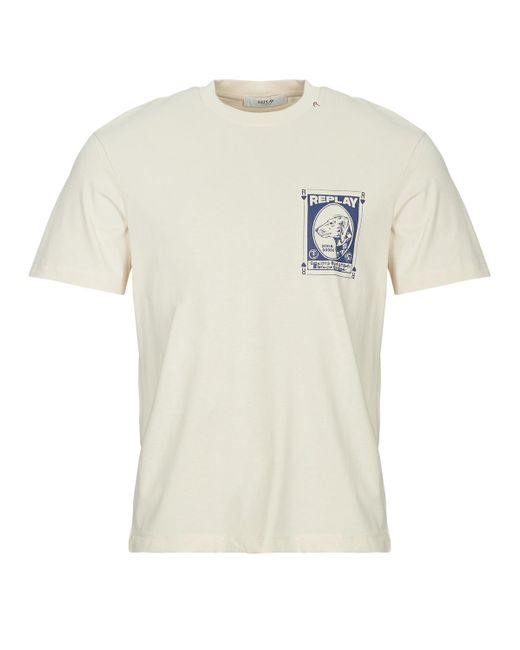 T-Shirt di Replay in White da Uomo